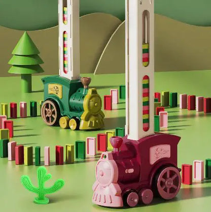 Elektrikli Domino Treni – Otomatik Dizme Makinesi | 60–260 Parça Çocuk Zeka Geliştirici Oyuncak